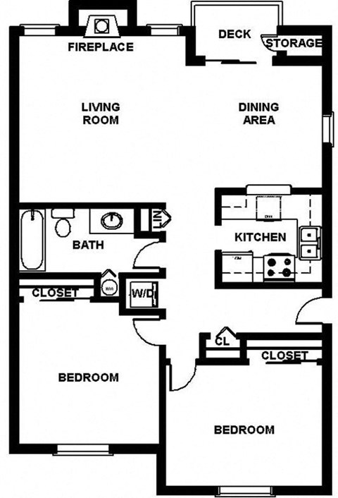 Mirabella Apartments in Everett, Washington B1 Floor Plan